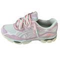 Double laced Asics Gel Nyc rose water