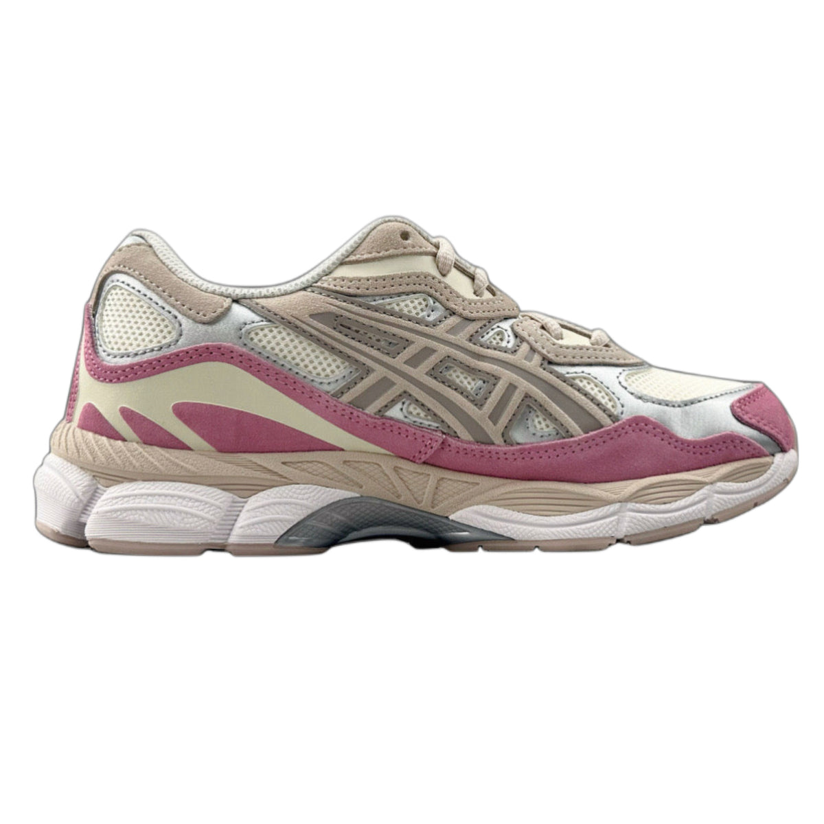 Double laced Asics Gel Nyc mineral beige