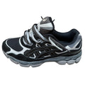 Double laced Asics gel nyc graphite grey black
